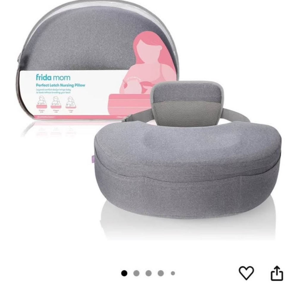 Frida Mom Gray Nursing Pillow